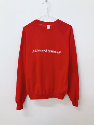 GOAT Vintage Brains Too Sweatshirt    Sweatshirts  - Vintage, Y2K and Upcycled Apparel