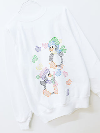 GOAT Vintage Penguin Holiday Sweatshirt    Sweatshirts  - Vintage, Y2K and Upcycled Apparel