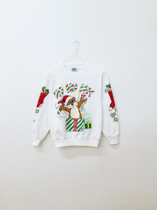 GOAT Vintage Ho Ho Holiday Sweatshirt    Sweatshirts  - Vintage, Y2K and Upcycled Apparel