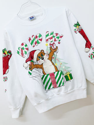 GOAT Vintage Ho Ho Holiday Sweatshirt    Sweatshirts  - Vintage, Y2K and Upcycled Apparel