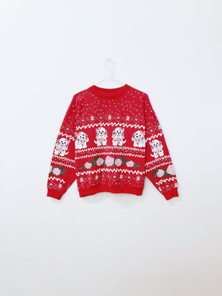 GOAT Vintage Puppy Holiday Sweatshirt    Sweatshirts  - Vintage, Y2K and Upcycled Apparel