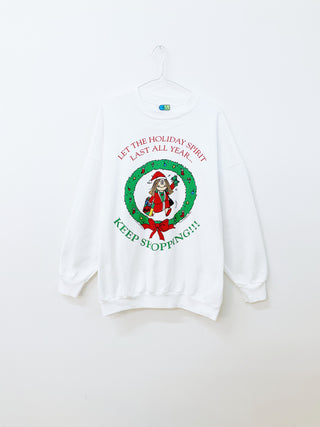 GOAT Vintage Holiday Spirit Sweatshirt    Sweatshirts  - Vintage, Y2K and Upcycled Apparel