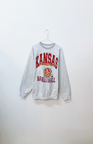 GOAT Vintage Kansas Basketball Sweatshirt    Sweatshirts  - Vintage, Y2K and Upcycled Apparel