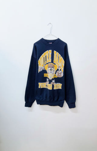 GOAT Vintage Notre Dame Taz Sweatshirt    Sweatshirts  - Vintage, Y2K and Upcycled Apparel