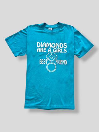 GOAT Vintage Diamonds Are Girls Bestfriend Tee    Tee  - Vintage, Y2K and Upcycled Apparel