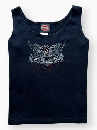 GOAT Vintage Harley 105 Years Tank    Tee  - Vintage, Y2K and Upcycled Apparel