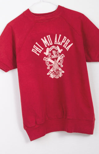 GOAT Vintage 70's School Crest Sweatshirt Tee    Sweatshirt  - Vintage, Y2K and Upcycled Apparel