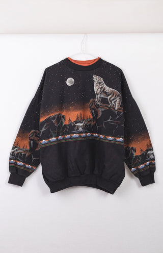 GOAT Vintage Scenic Wolf Sweatshirt    Sweatshirt  - Vintage, Y2K and Upcycled Apparel