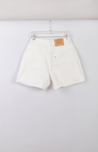 GOAT Vintage Levi's White Dad Shorts    Shorts  - Vintage, Y2K and Upcycled Apparel