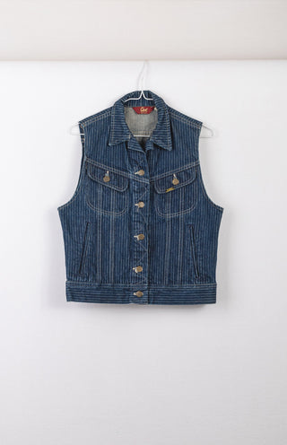GOAT Vintage Lee Pinstripe Vest    Vest  - Vintage, Y2K and Upcycled Apparel