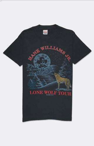 GOAT Vintage Hank Williams Jr. Tee    T-shirt  - Vintage, Y2K and Upcycled Apparel