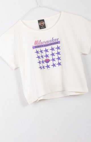 GOAT Vintage Harley Cropped Tee    T-shirt  - Vintage, Y2K and Upcycled Apparel