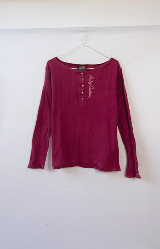 GOAT Vintage Horsepower Harley Long Sleeve    T-Shirt  - Vintage, Y2K and Upcycled Apparel