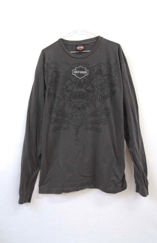 GOAT Vintage Las Vegas Harley Long Sleeve    T-Shirt  - Vintage, Y2K and Upcycled Apparel