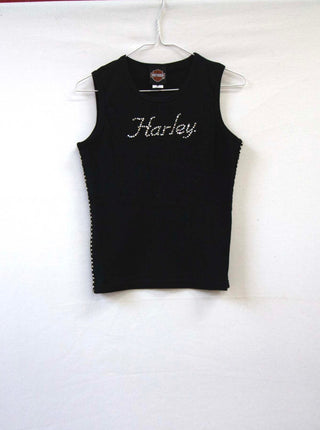 GOAT Vintage Rhinestone Harley Tank    T-Shirt  - Vintage, Y2K and Upcycled Apparel