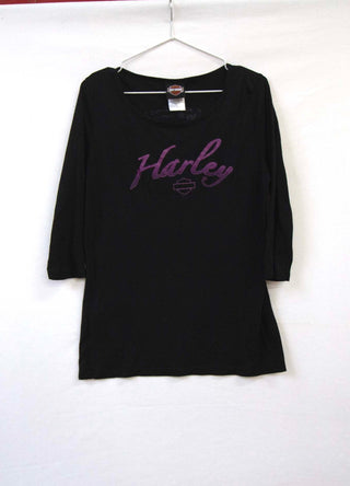 GOAT Vintage Four Rivers Harley Shirt    T-Shirt  - Vintage, Y2K and Upcycled Apparel