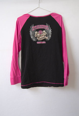 GOAT Vintage Cartersville Harley Raglan Tee    T-Shirt  - Vintage, Y2K and Upcycled Apparel