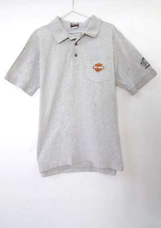 GOAT Vintage Collared Harley Tee    T-Shirt  - Vintage, Y2K and Upcycled Apparel
