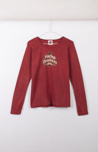 GOAT Vintage Y2K Harley Longsleeve Tee    T-shirt  - Vintage, Y2K and Upcycled Apparel