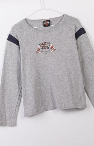 GOAT Vintage Y2K Harley Longsleeve Tee    T-shirt  - Vintage, Y2K and Upcycled Apparel