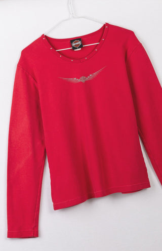 GOAT Vintage Y2K Harley Longsleeve Tee    T-shirt  - Vintage, Y2K and Upcycled Apparel