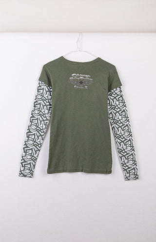 GOAT Vintage Y2K Harley Longsleeve Tee    T-shirt  - Vintage, Y2K and Upcycled Apparel