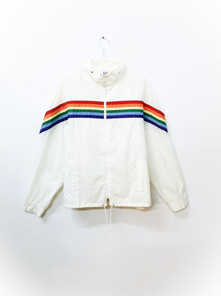 GOAT Vintage Rainbow Windbreaker    Sweatshirts  - Vintage, Y2K and Upcycled Apparel