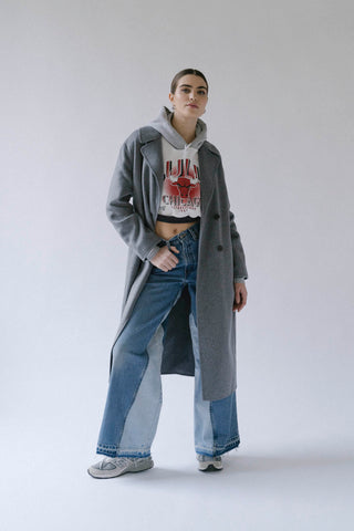 REwork 2 Tone Wide Leg Jeans  Upcycled Vintage Clothing Online