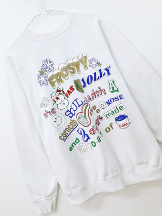 GOAT Vintage Frosty Holiday Sweatshirt    Sweatshirts  - Vintage, Y2K and Upcycled Apparel