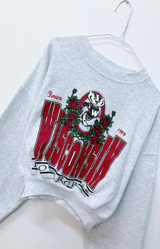 GOAT Vintage Wisconsin Crop Sweatshirt    Sweatshirts  - Vintage, Y2K and Upcycled Apparel