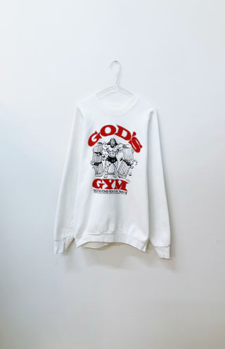 GOAT Vintage God’s Gym Sweatshirt    Sweatshirts  - Vintage, Y2K and Upcycled Apparel