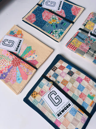 GOAT Vintage Upcycled Quilt Square Placemats Hardgoods - Vintage, Y2K and Upcycled Apparel