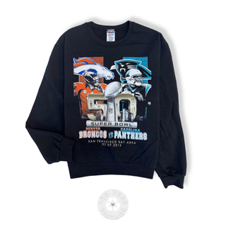 GOAT Vintage Super Bowl 50 Sweater - Vintage, Y2K and Upcycled Apparel
