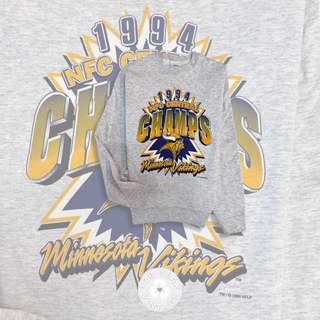 GOAT Vintage Vikings Champs Sweater - Vintage, Y2K and Upcycled Apparel