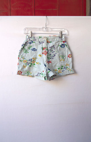 GOAT Vintage Floral Denim Shorts    Shorts  - Vintage, Y2K and Upcycled Apparel