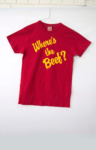 GOAT Vintage Where's The Beef? Tee    Tee  - Vintage, Y2K and Upcycled Apparel