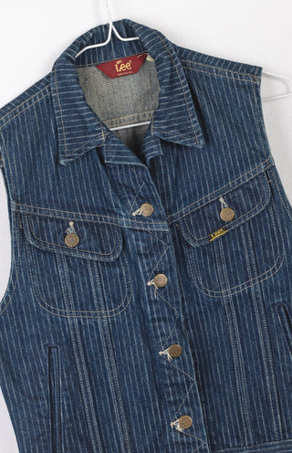GOAT Vintage Lee Pinstripe Vest    Vest  - Vintage, Y2K and Upcycled Apparel