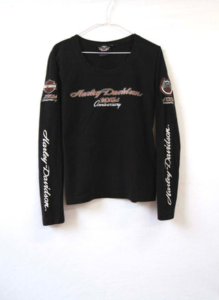 GOAT Vintage Harley Long Sleeve    T-Shirt  - Vintage, Y2K and Upcycled Apparel