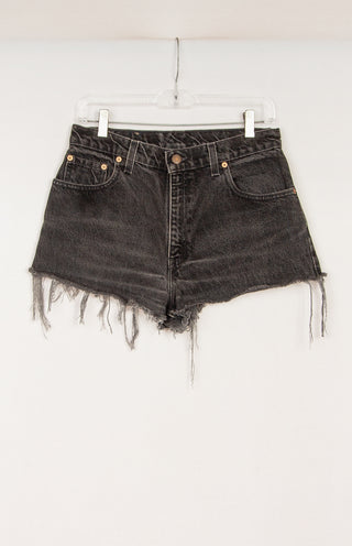 GOAT Vintage Levi's 550 Black Denim Shorts    Shorts  - Vintage, Y2K and Upcycled Apparel